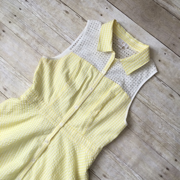 Charming Charlie Yellow Check Vintage Picnic Dress - Picture 2 of 8